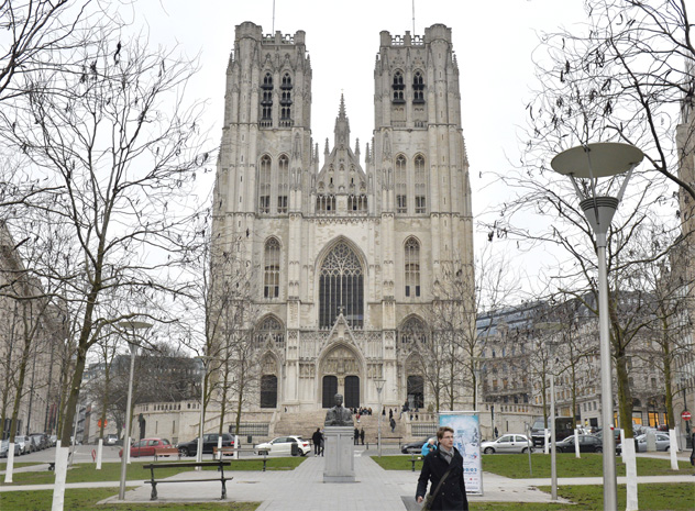 Brussels Cathedrale des Sts Michel et Gudule Belgium - FrizeMedia