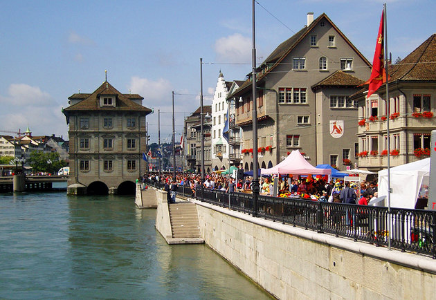 Switzerland-Zurich-Limmatquai-And-Rathaus - FrizeMedia - Digital Marketing And Advertising - Charles Friedo Frize